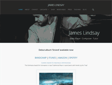 Tablet Screenshot of jameslindsaymusic.com